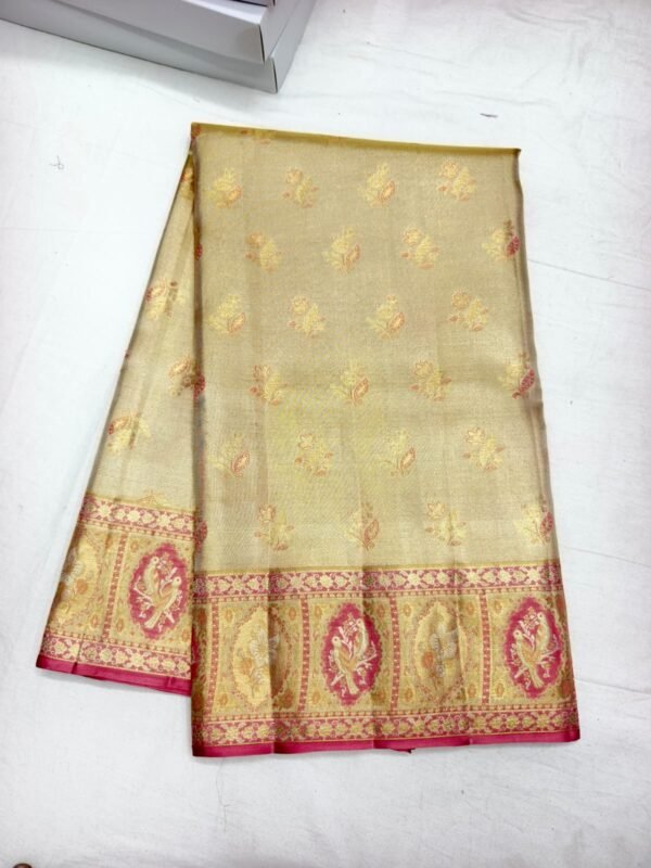 Cream Pattu Saree