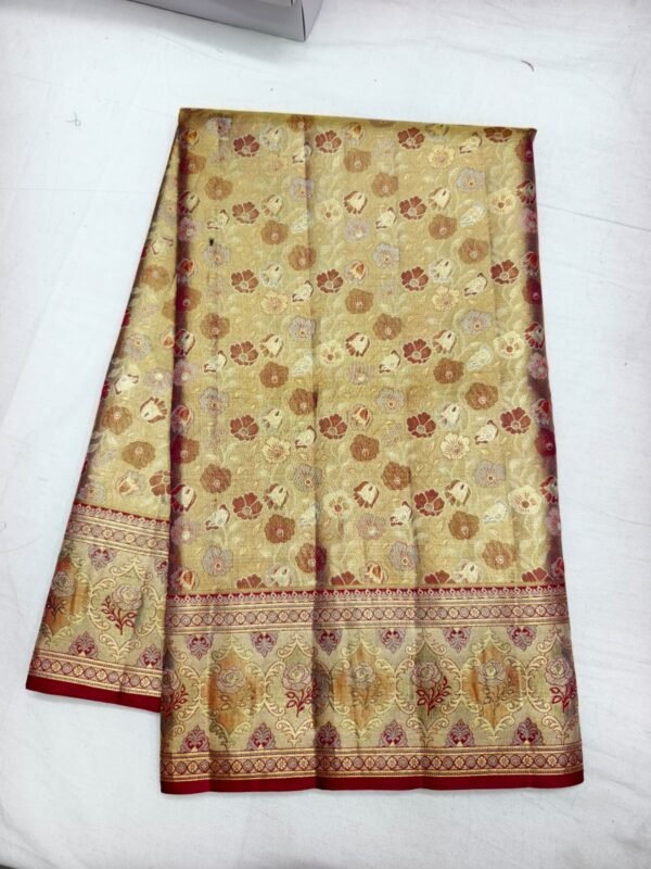 Cream Gold Pattu Saree (11)