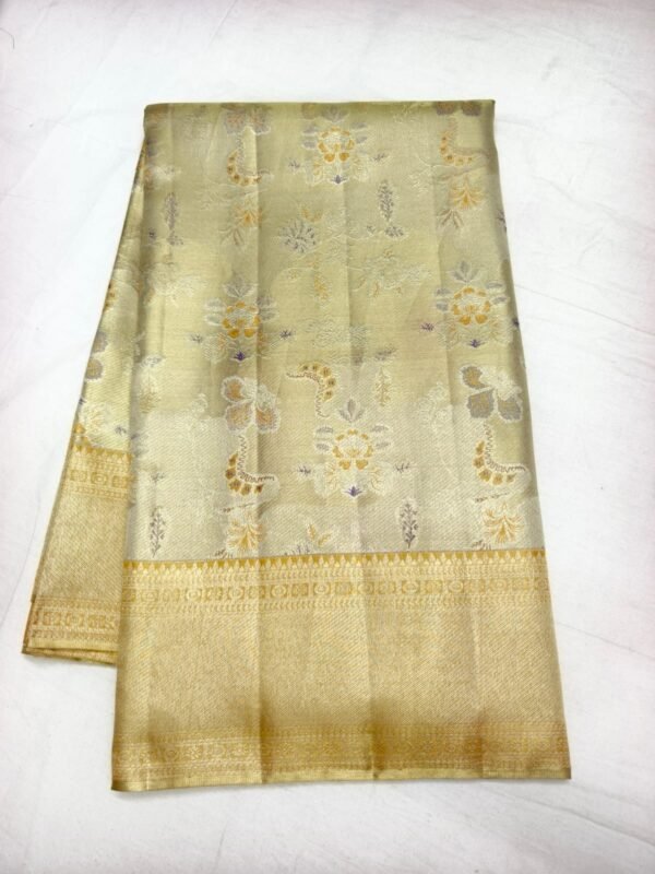 Cream Gold Pattu Saree (18)