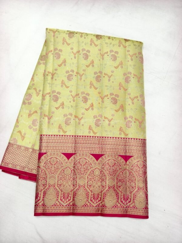 Cream Red Pattu Saree (62)