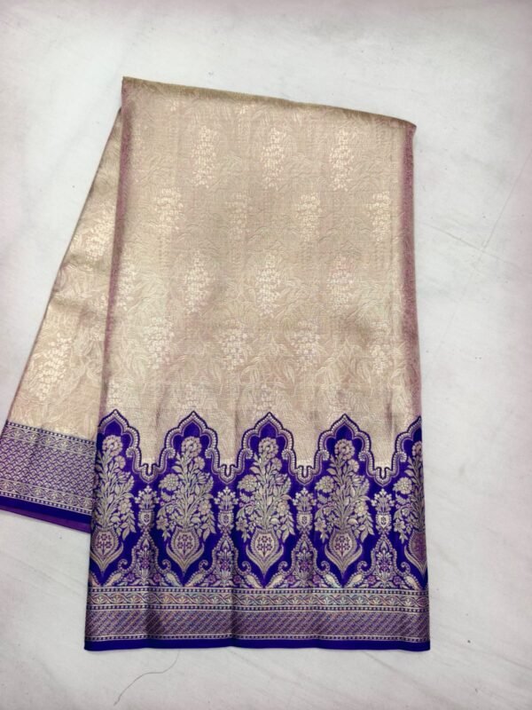 Gold Navy Pattu Saree