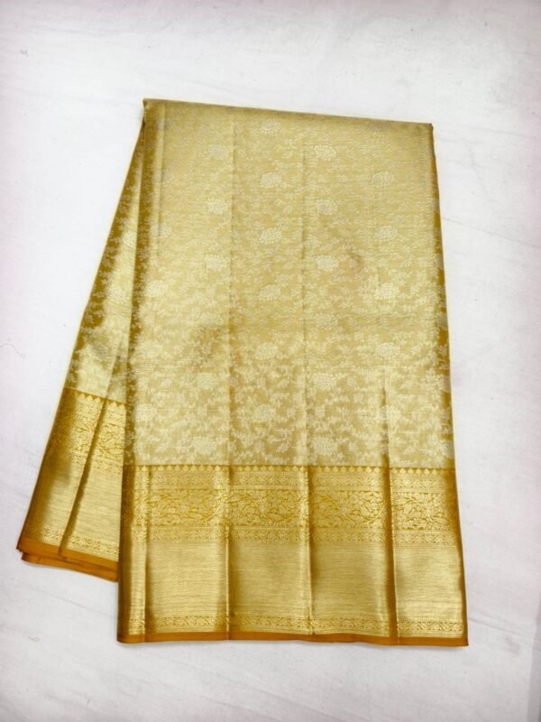 Gold Olive Pattu Saree