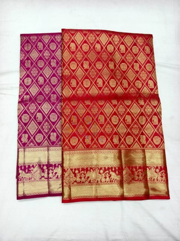 Magenta Red Pattu Saree (34)