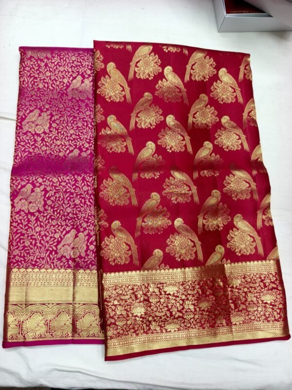 Magenta Red Pattu Saree (39)