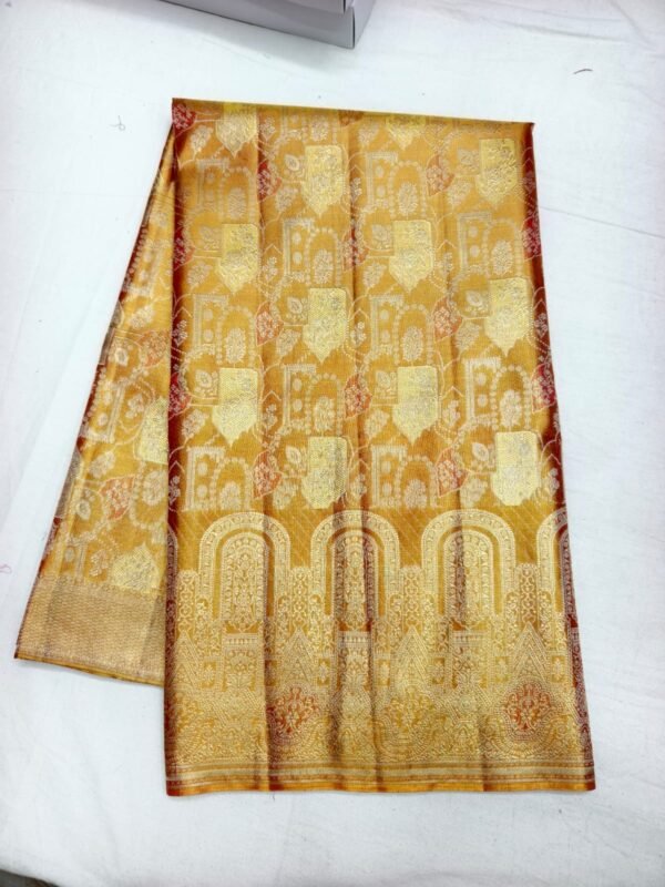 Mustard Gold Pattu Saree