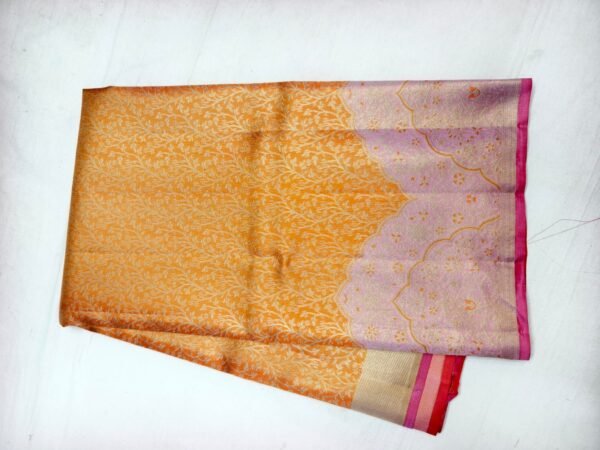 Mustard Pink Pattu Saree (79)
