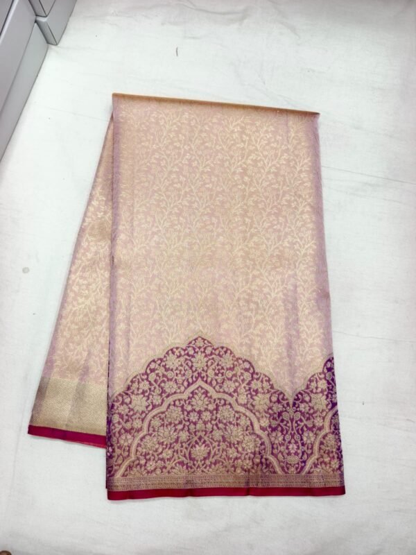 Pink Purple Pattu Saree