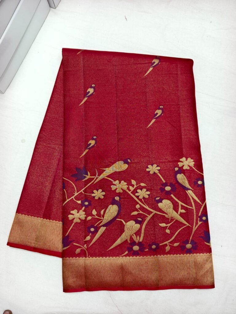 Red Pattu Saree (01)
